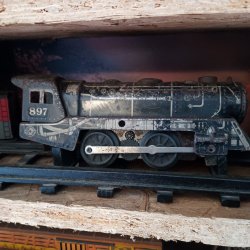 Vintage train engine